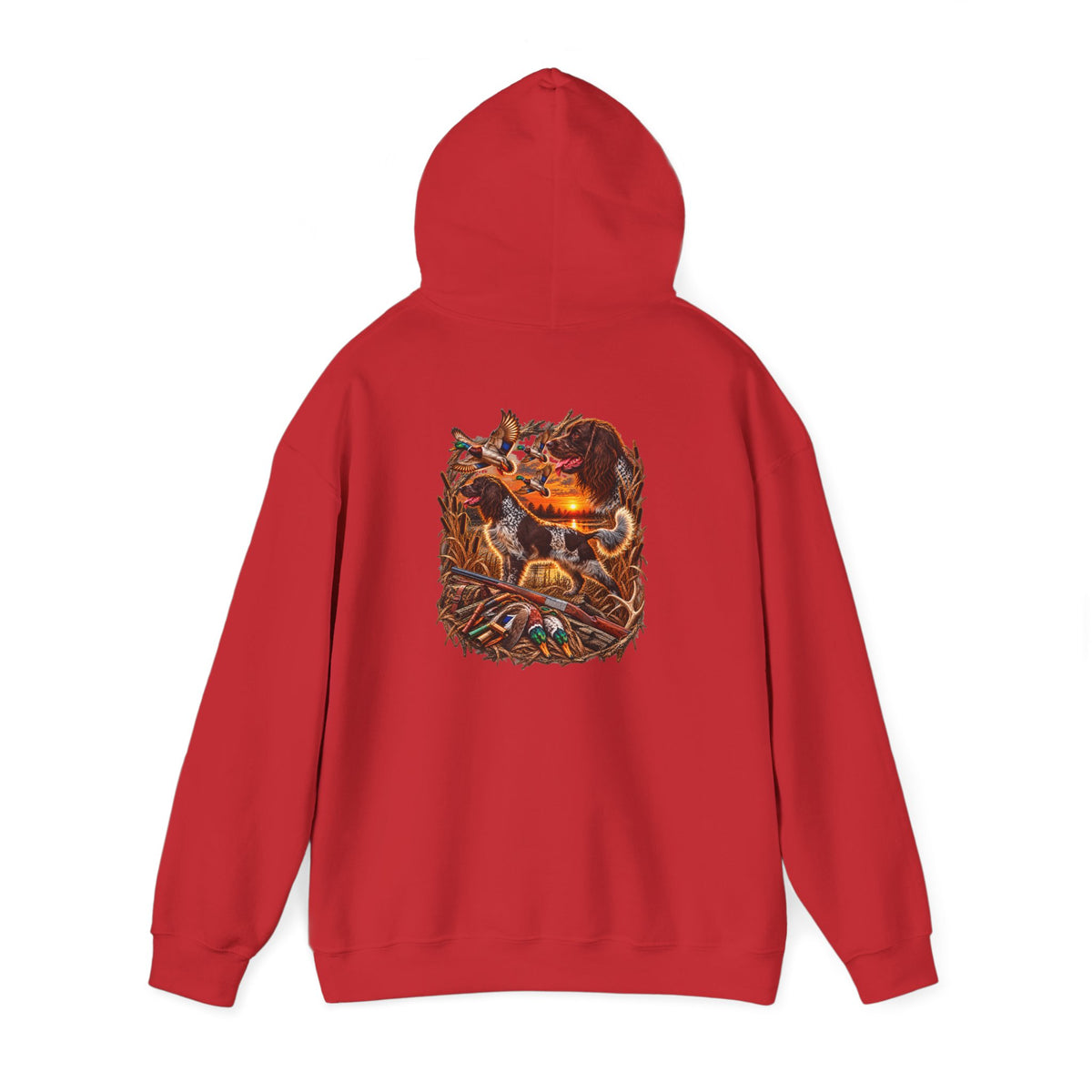 Wild & Whisker Western Hunting Dog – Sunset Waterfowl Collection Hoodie