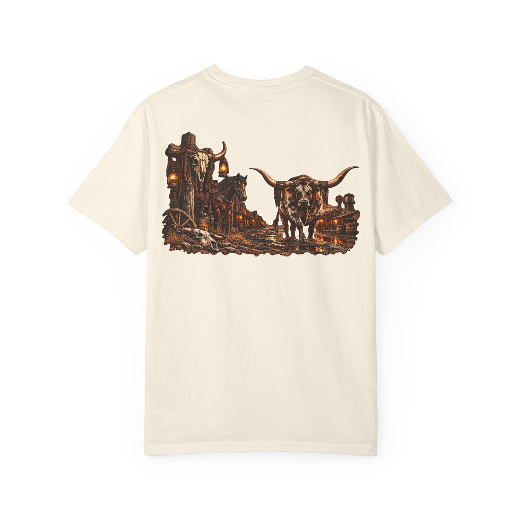 Wild & Whisker Western Longhorn Bull Graphic T-Shirt