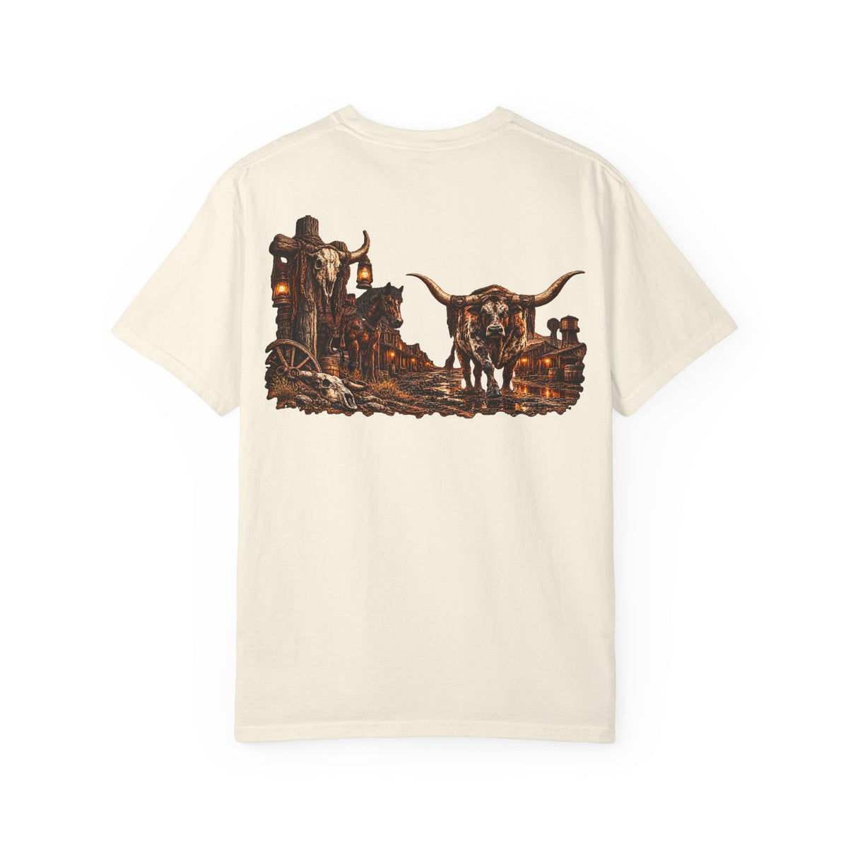 Wild & Whisker Western Longhorn Bull Graphic T-Shirt