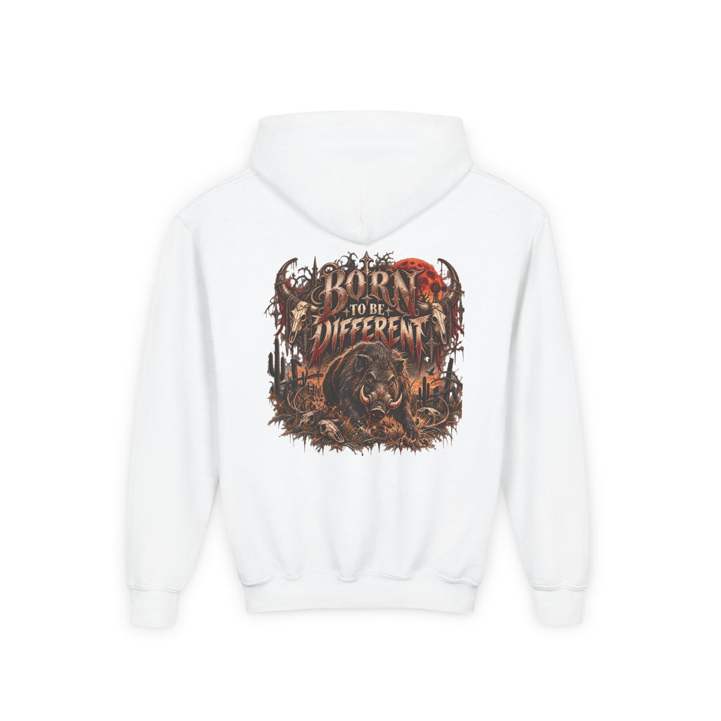 Youth Hooded Sweatshirt – Wild Boar Graphic Hoodie