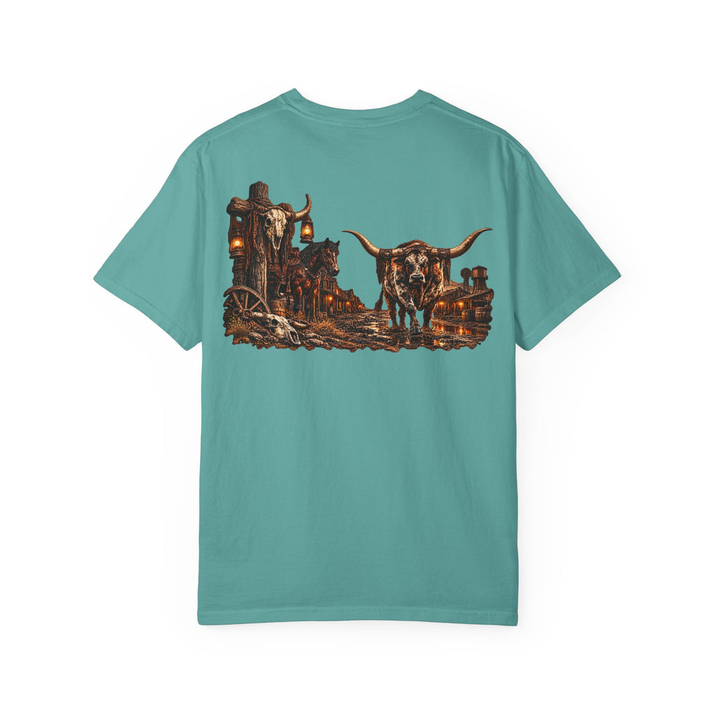 Wild & Whisker Western Longhorn Bull Graphic T-Shirt