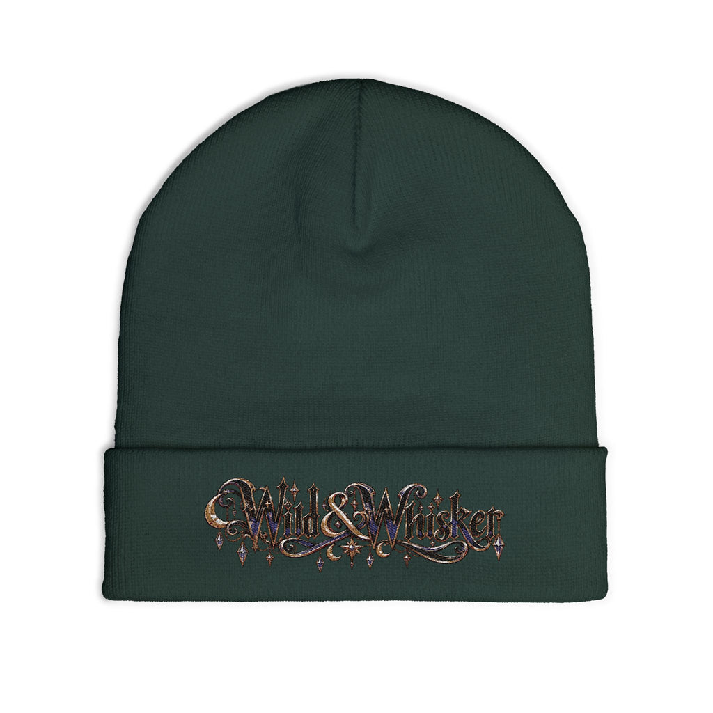 Wild & Whisker Jewel Embroidered Knit Beanie