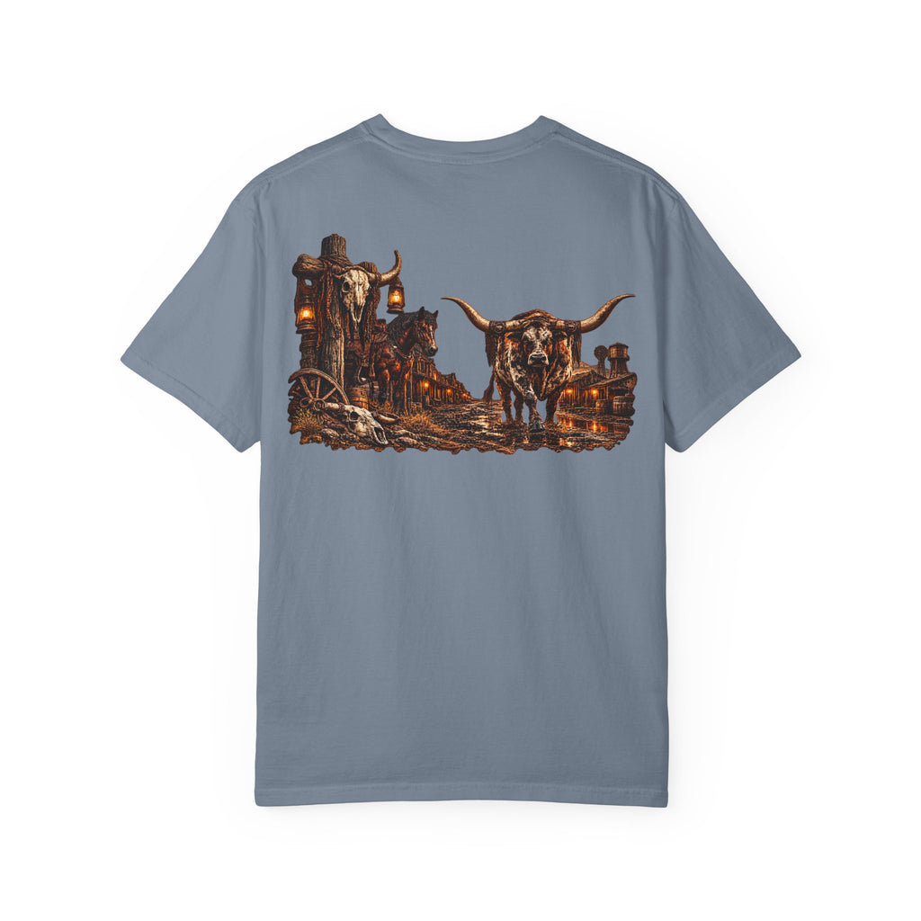Wild & Whisker Western Longhorn Bull Graphic T-Shirt