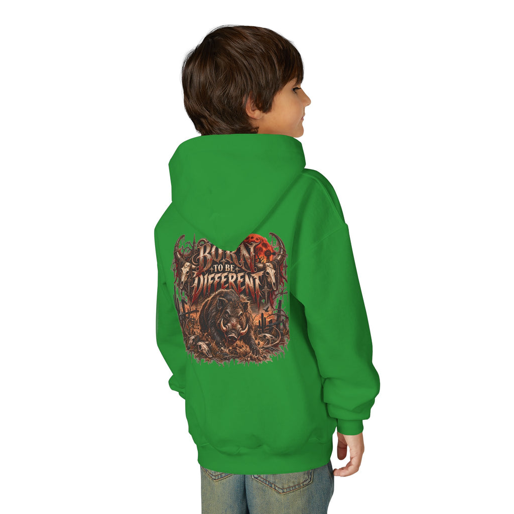 Youth Hooded Sweatshirt – Wild Boar Graphic Hoodie