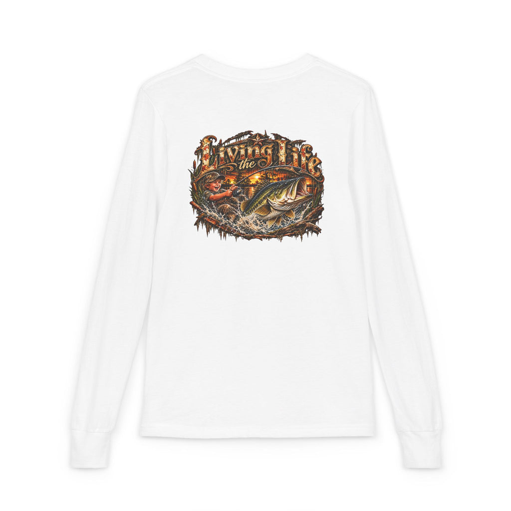 Youth Long Sleeve Tee – girls or boys Big Bass