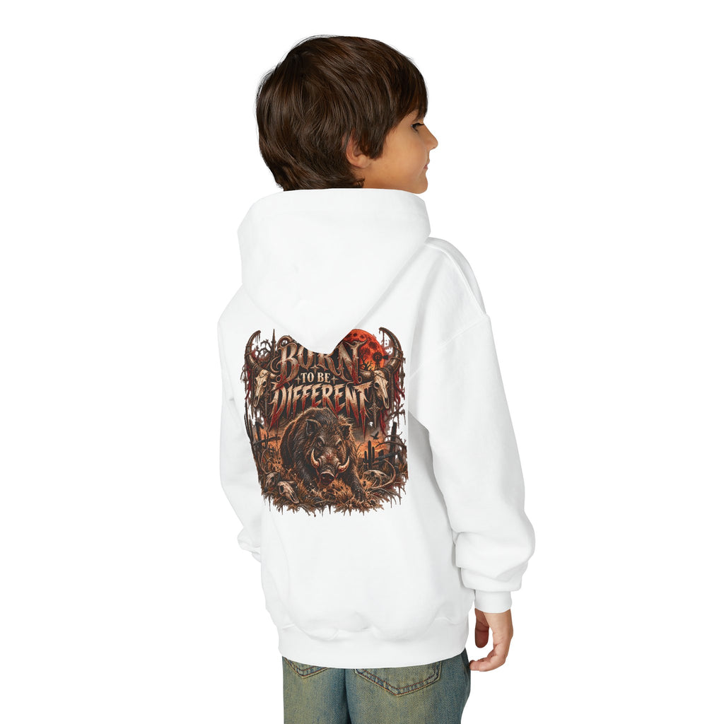 Youth Hooded Sweatshirt – Wild Boar Graphic Hoodie