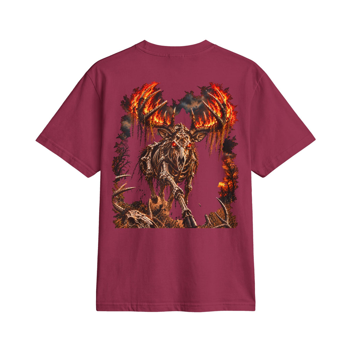 Wild & Whisker  Blazing Deer Warrior  T-Shirt