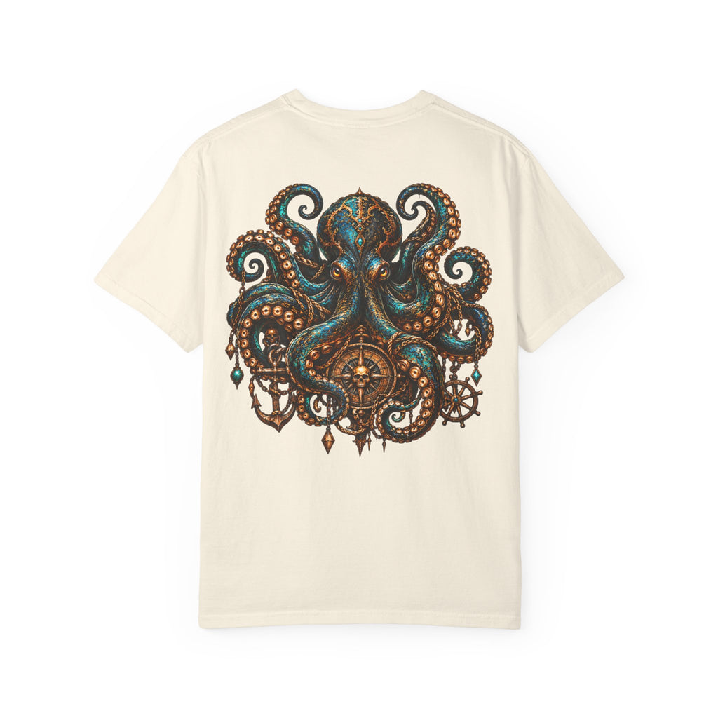 Mystical Octopus and Antler Graphic T-Shirt