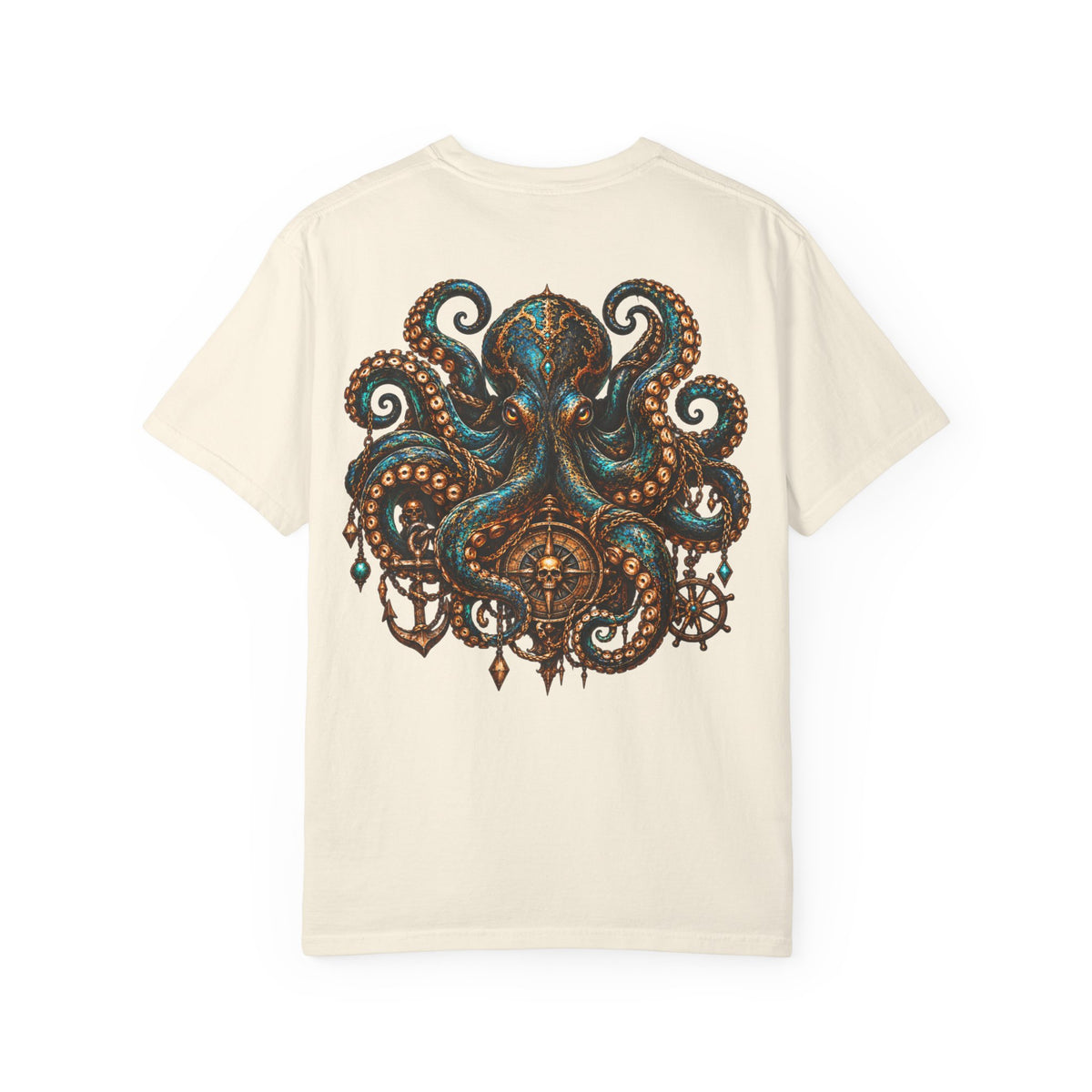 Mystical Octopus and Antler Graphic T-Shirt