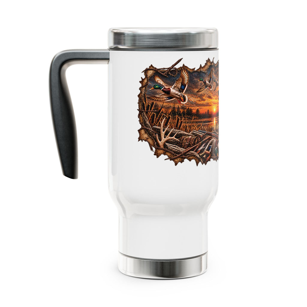 Waylon  Stainless Steel Travel Mug with Handle, 14oz
