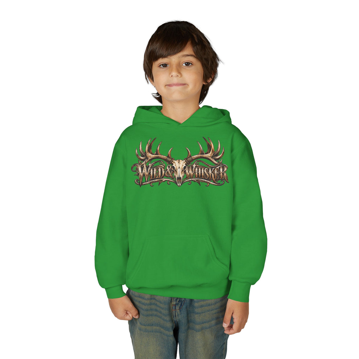 Youth Hooded Sweatshirt – Wild Boar Graphic Hoodie