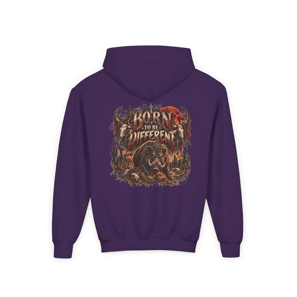 Youth Hooded Sweatshirt – Wild Boar Graphic Hoodie