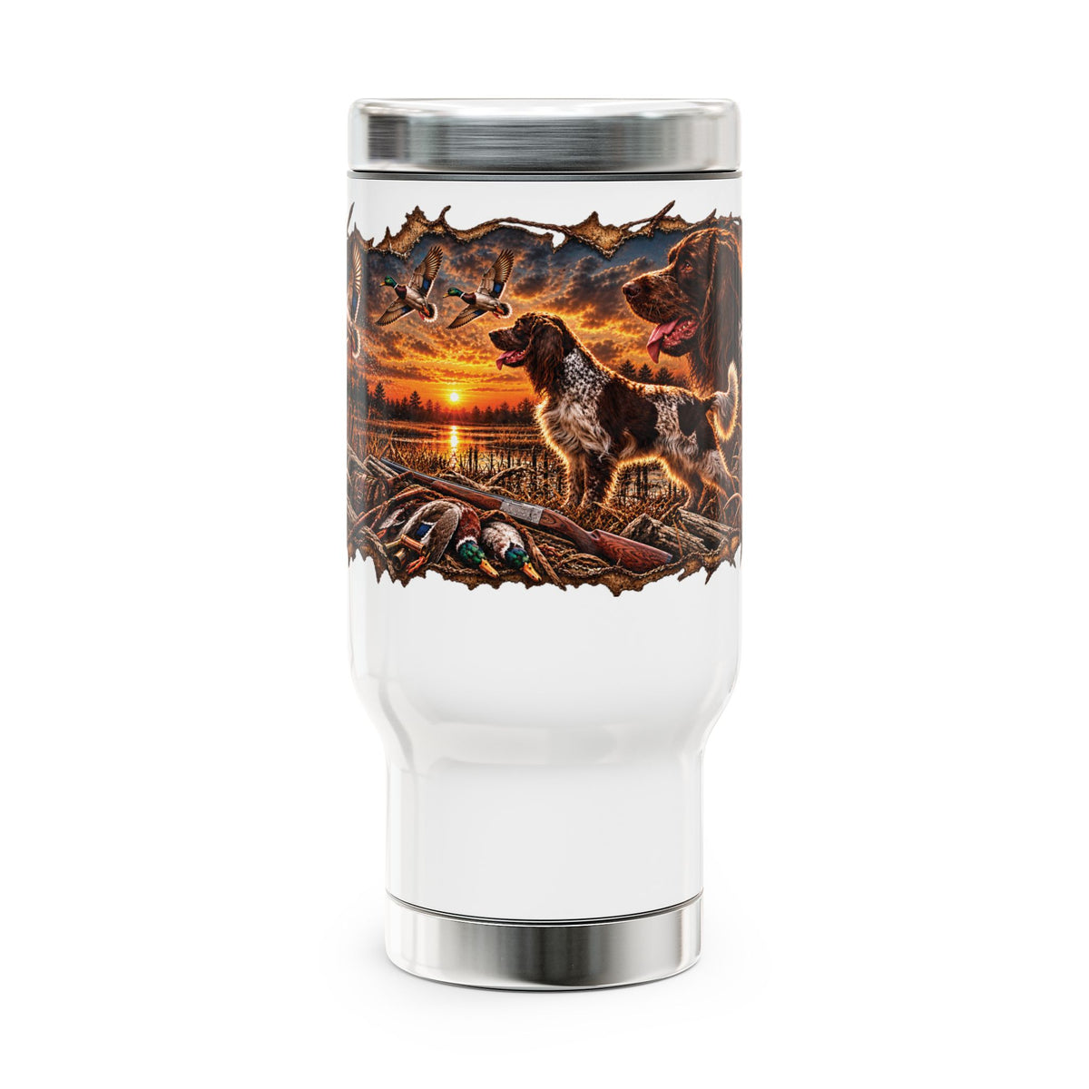 Waylon  Stainless Steel Travel Mug with Handle, 14oz