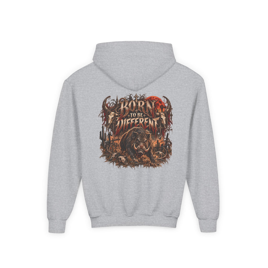 Youth Hooded Sweatshirt – Wild Boar Graphic Hoodie