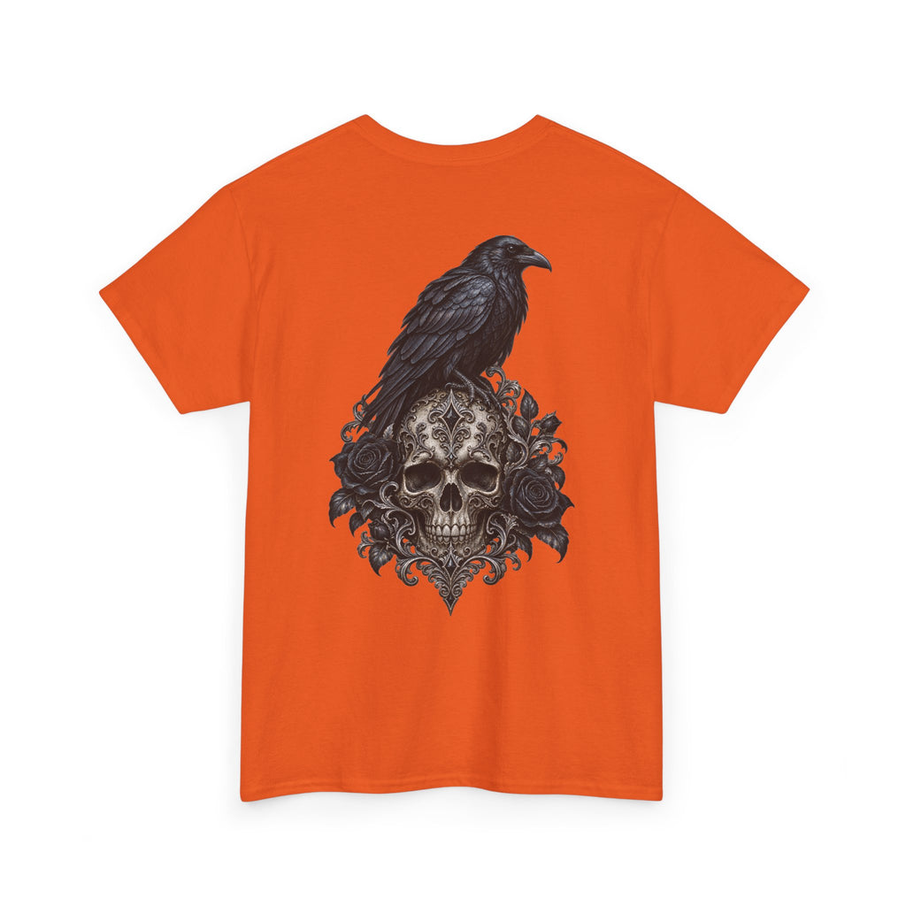 Gothic Raven Skull Graphic Tee