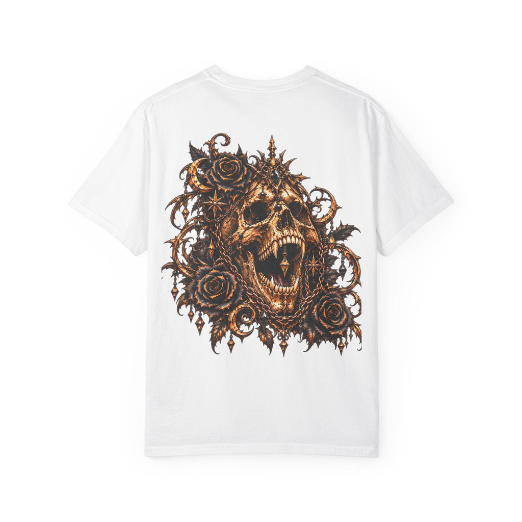 Dark Gothic Skull and Roses T-Shirt