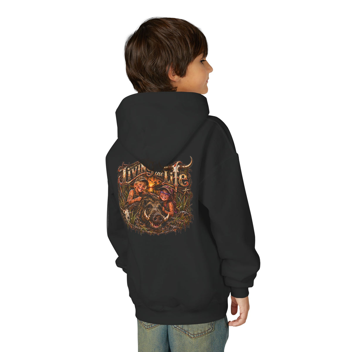 Wild Hog Youth Living the Life Hoodie