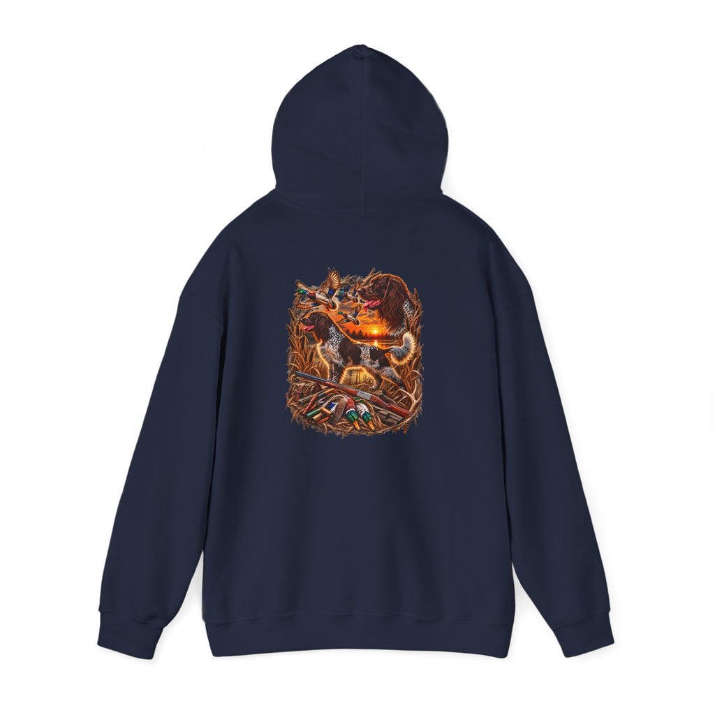 Wild & Whisker Western Hunting Dog – Sunset Waterfowl Collection Hoodie