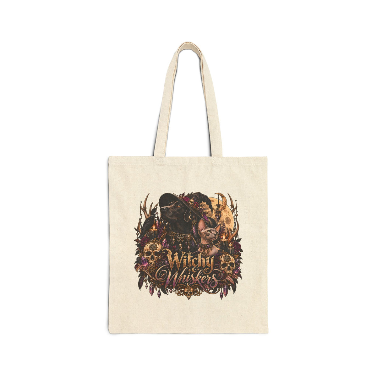 Wild & Whisker  Cotton Canvas Tote Bag