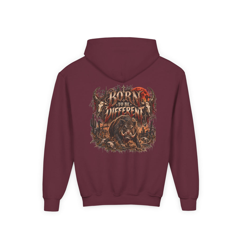 Youth Hooded Sweatshirt – Wild Boar Graphic Hoodie