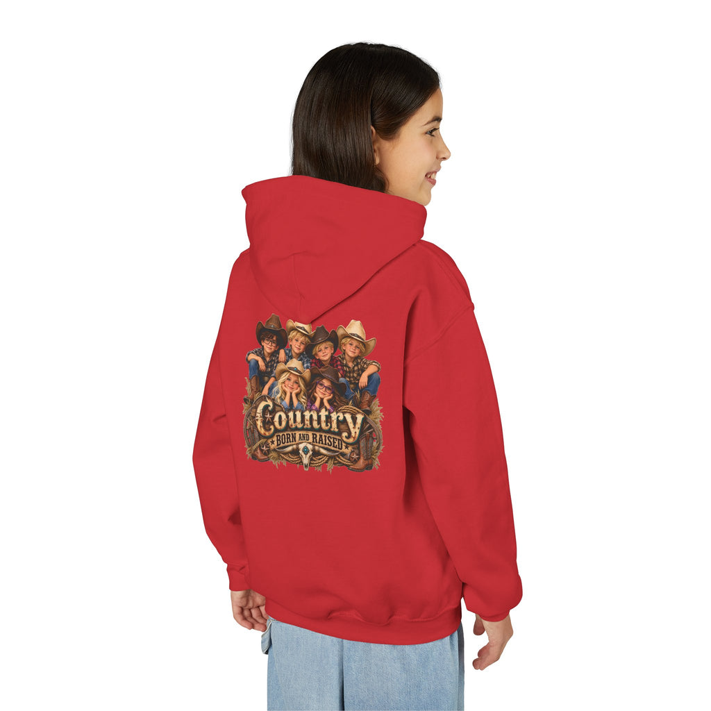 Country Born and Raised Youth Hooded Sweatshirt