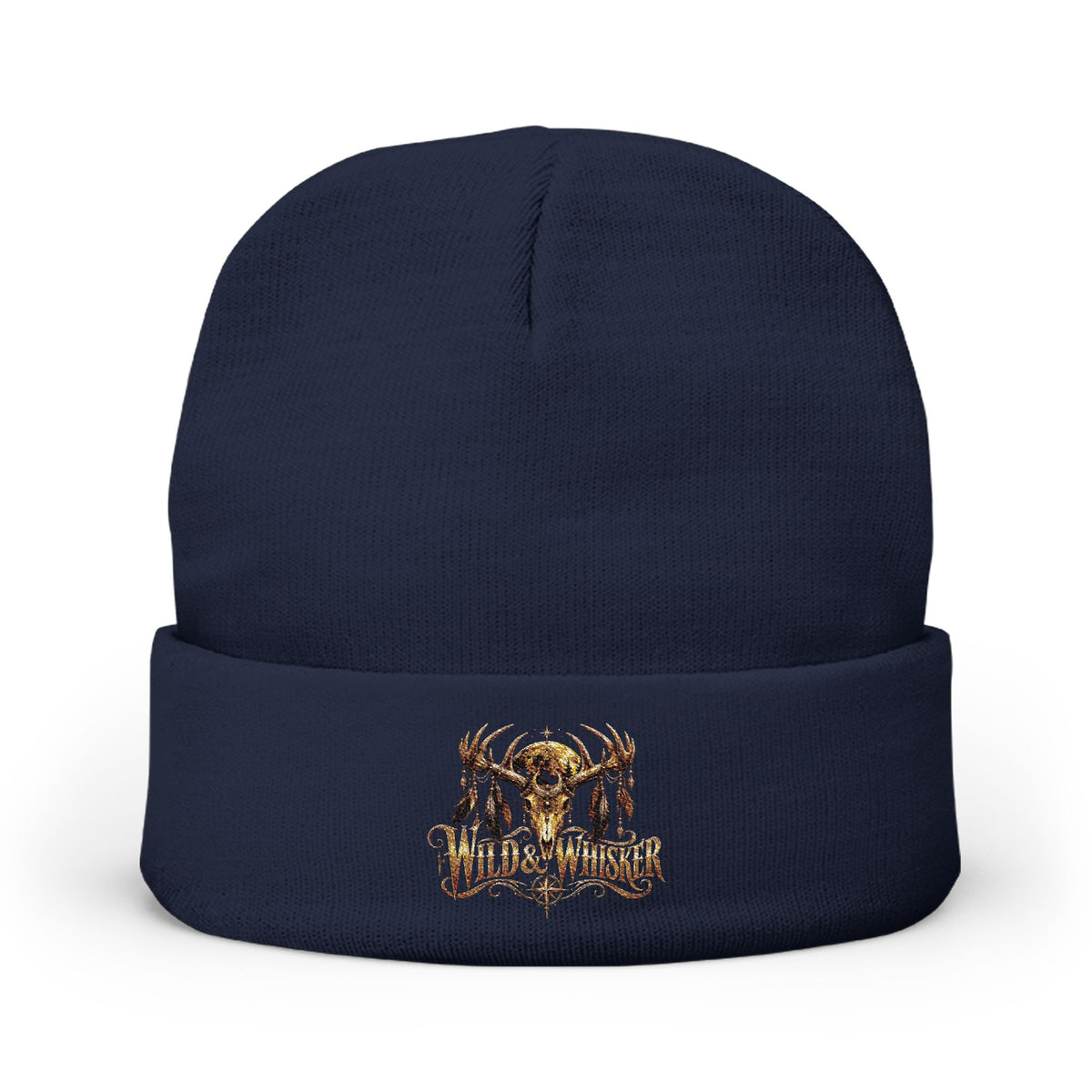 Wild & Whisker deer horns beanie embroidered
