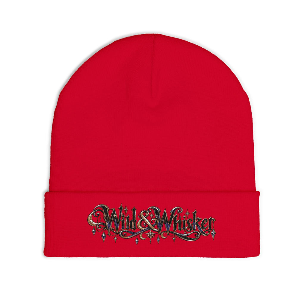 Wild & Whisker Jewel Embroidered Knit Beanie