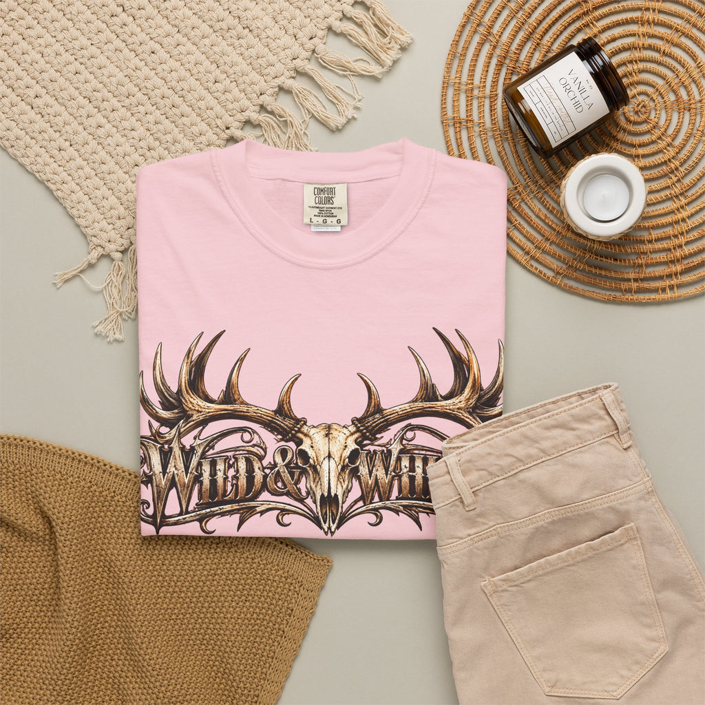 Wild & Whisker  Antler and Butterfly Graphic T-Shirt