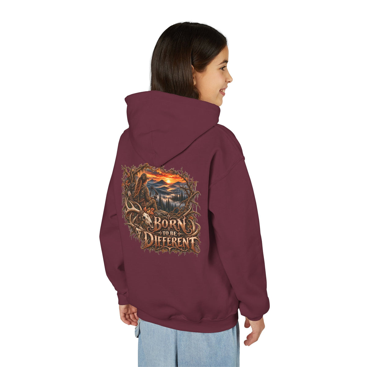 Youth Born Different Wilderness Graphic Hoodie