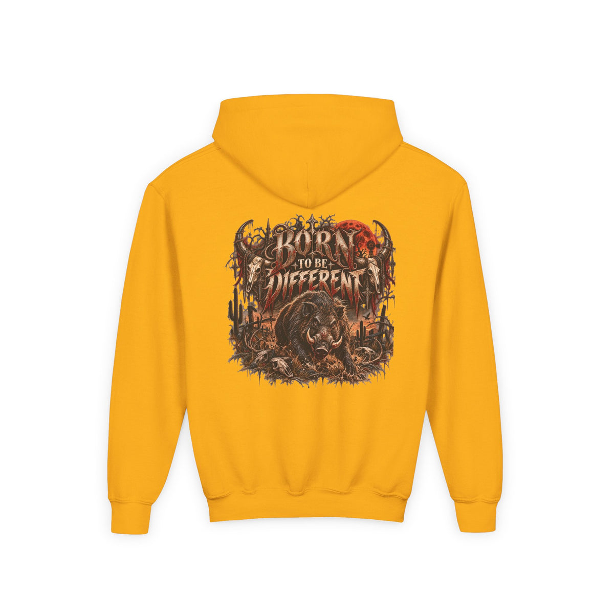 Youth Hooded Sweatshirt – Wild Boar Graphic Hoodie