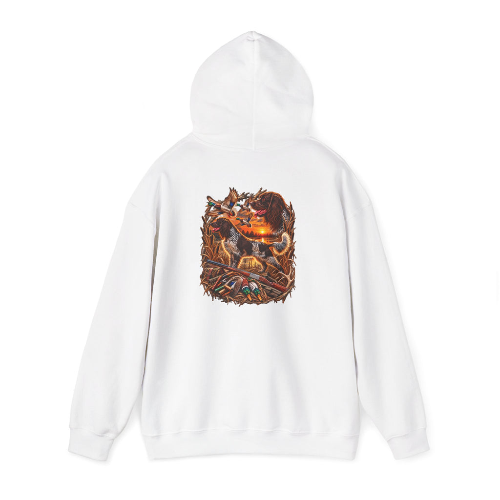 Wild & Whisker Western Hunting Dog – Sunset Waterfowl Collection Hoodie