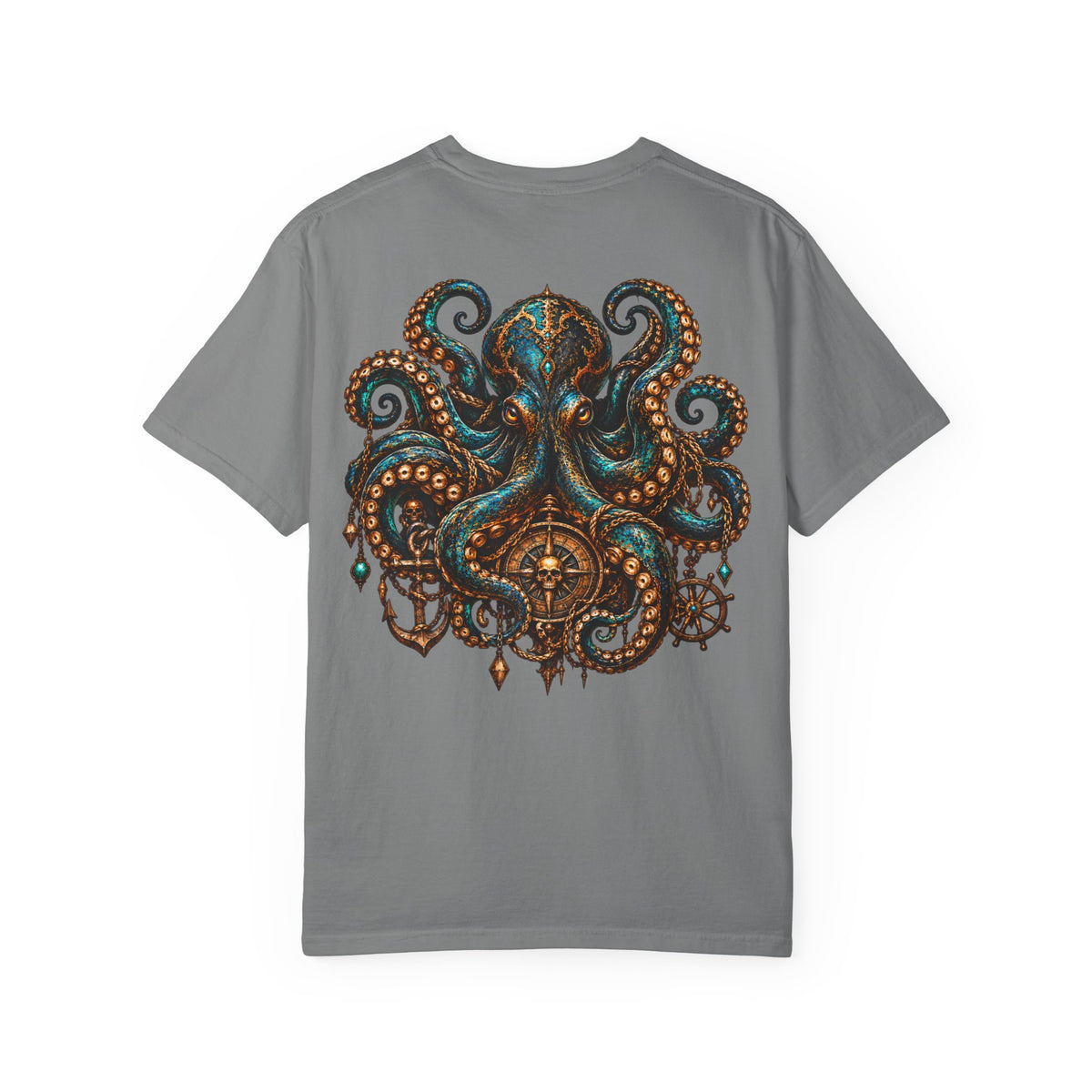 Mystical Octopus and Antler Graphic T-Shirt