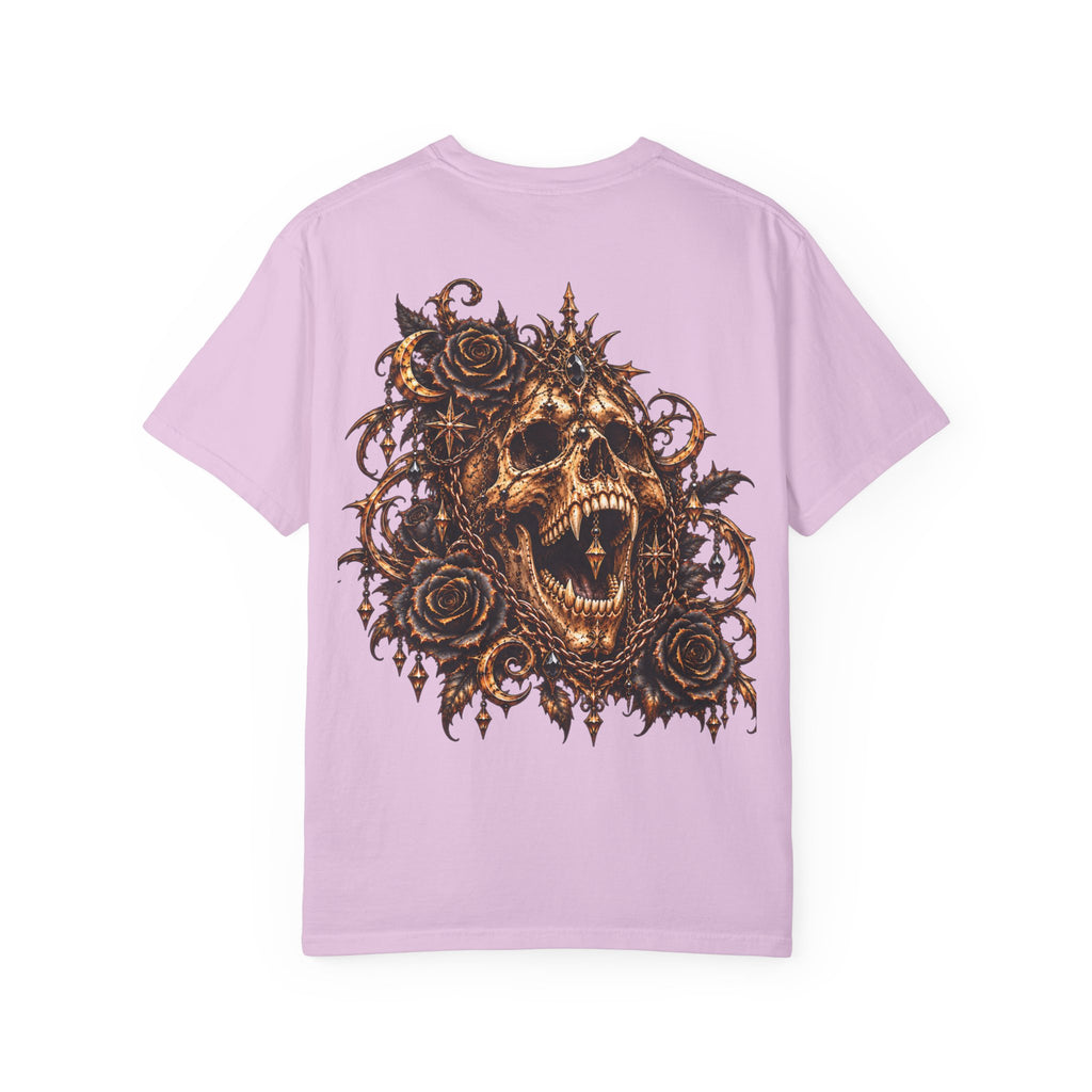 Dark Gothic Skull and Roses T-Shirt