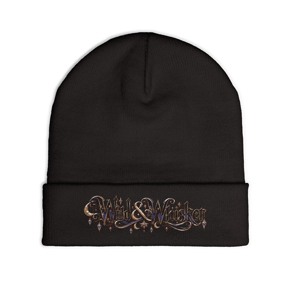 Wild & Whisker Jewel Embroidered Knit Beanie