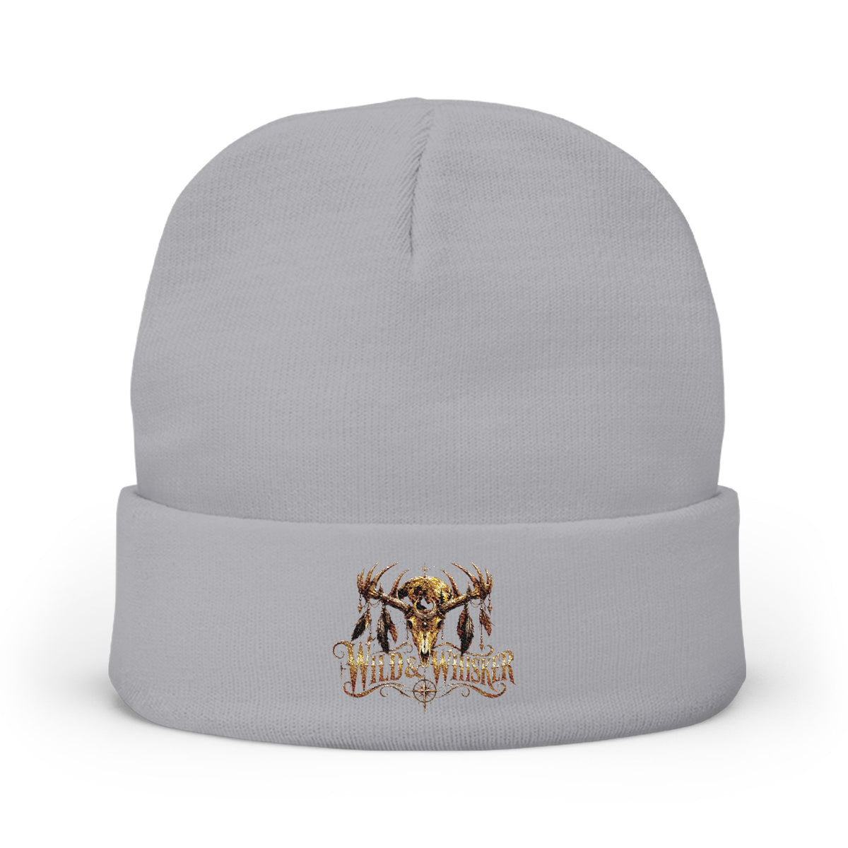 Wild & Whisker deer horns beanie embroidered