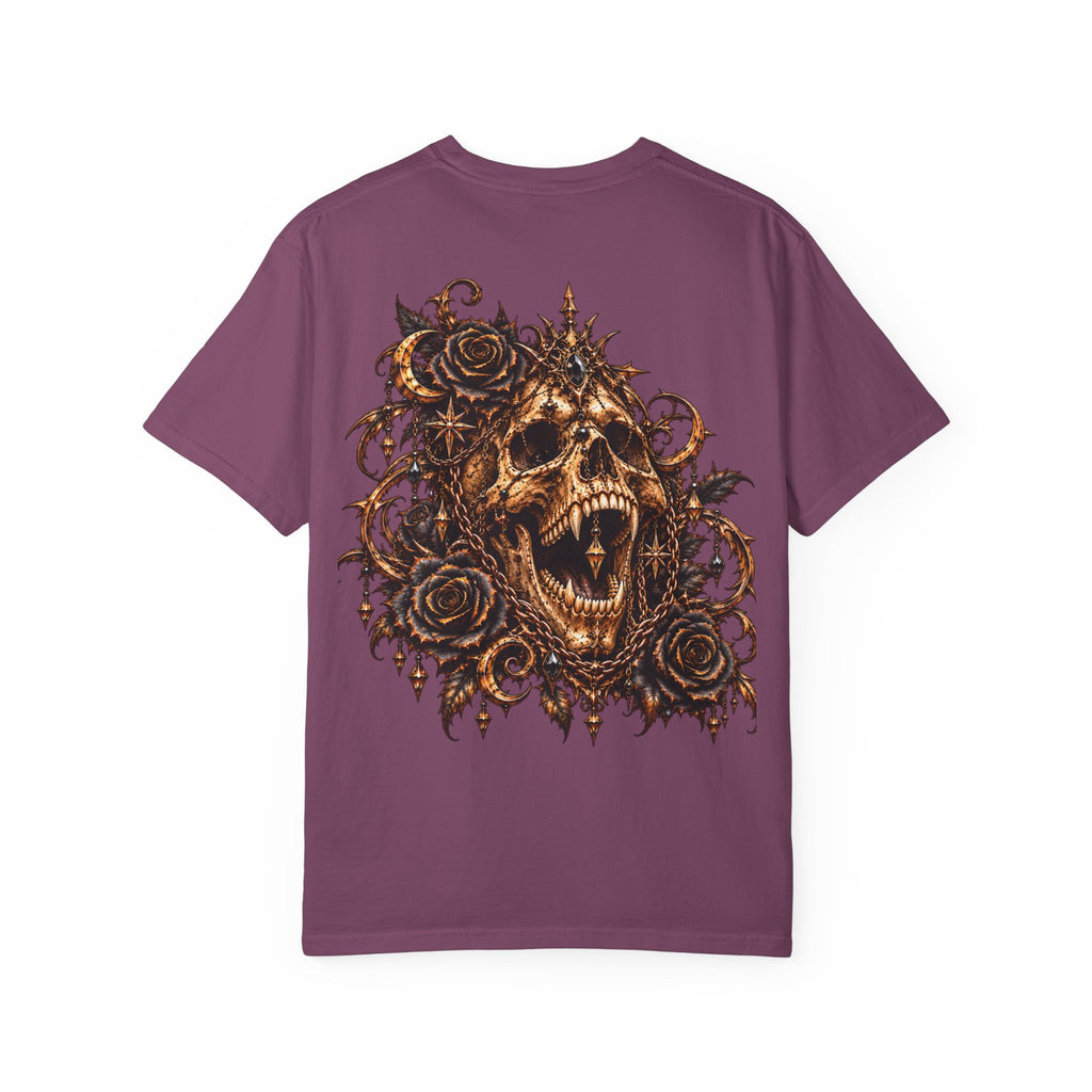Dark Gothic Skull and Roses T-Shirt