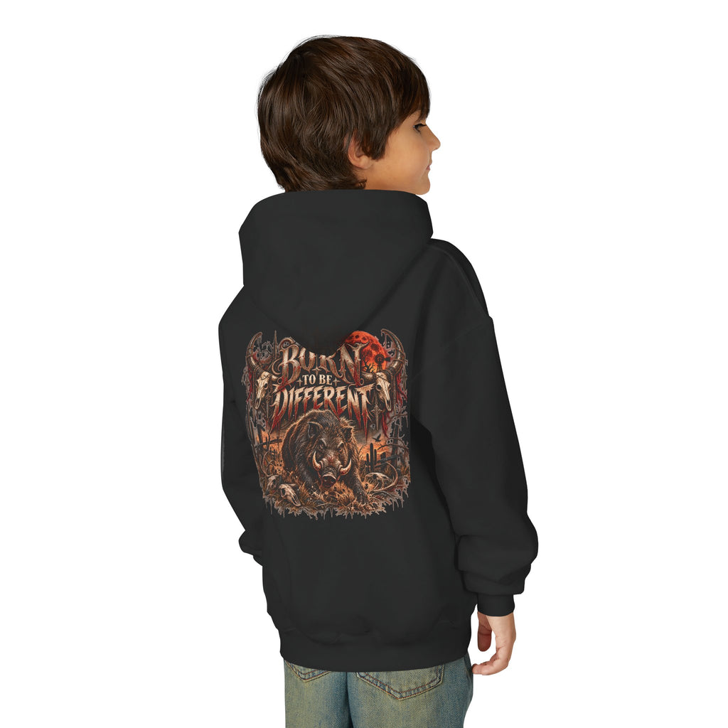 Youth Hooded Sweatshirt – Wild Boar Graphic Hoodie