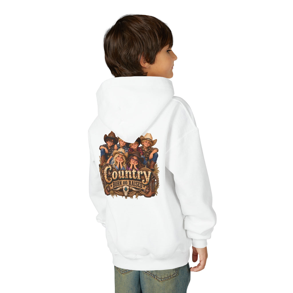 Country Born and Raised Youth Hooded Sweatshirt