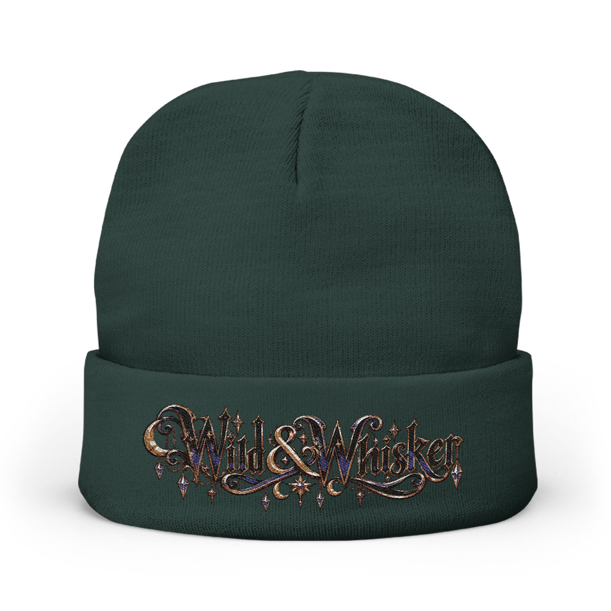 Wild & Whisker Jewel Embroidered Knit Beanie