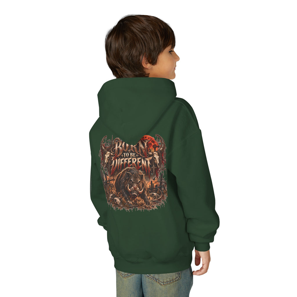 Youth Hooded Sweatshirt – Wild Boar Graphic Hoodie