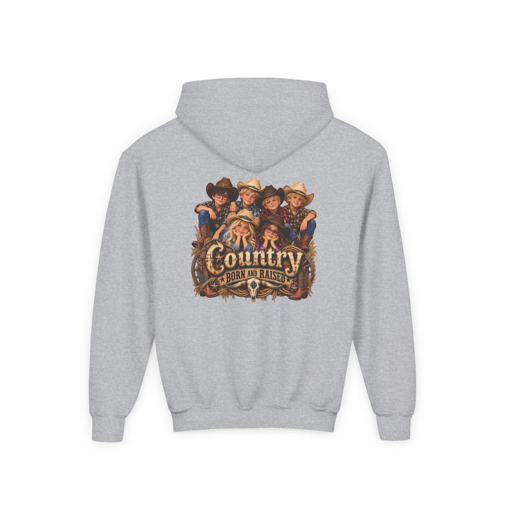 Country Born and Raised Youth Hooded Sweatshirt