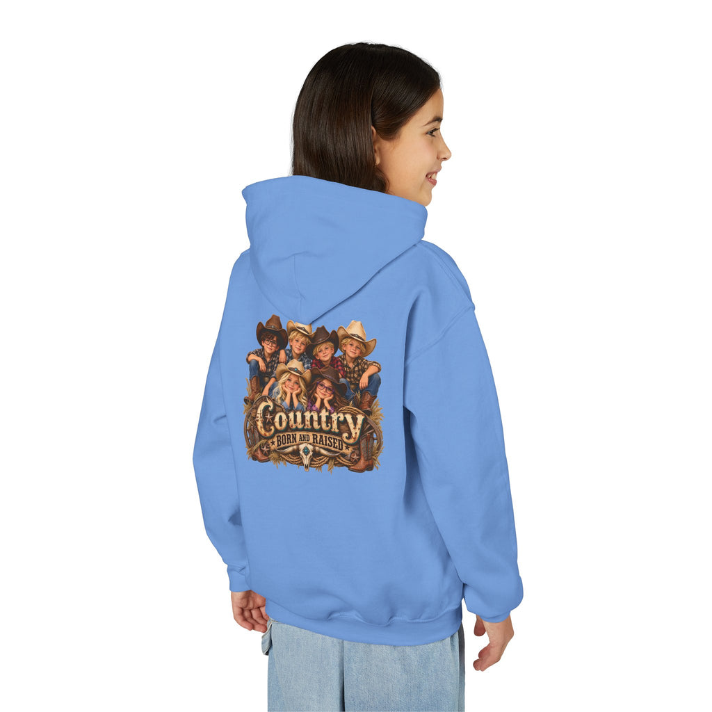 Country Born and Raised Youth Hooded Sweatshirt