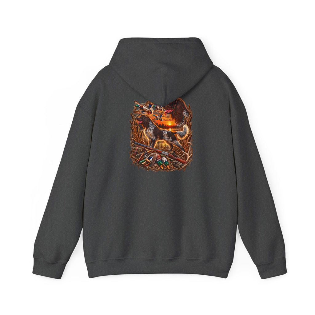 Wild & Whisker Western Hunting Dog – Sunset Waterfowl Collection Hoodie