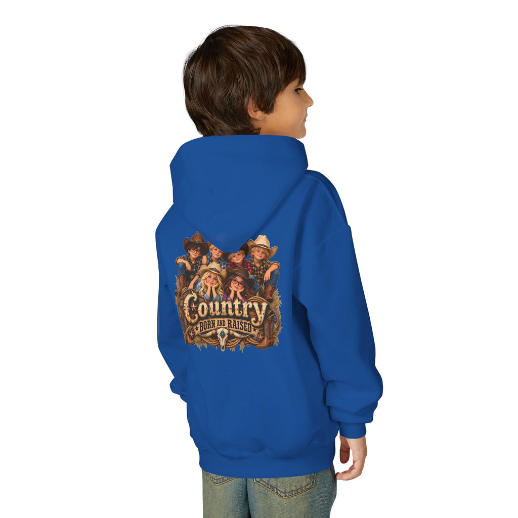 Country Born and Raised Youth Hooded Sweatshirt