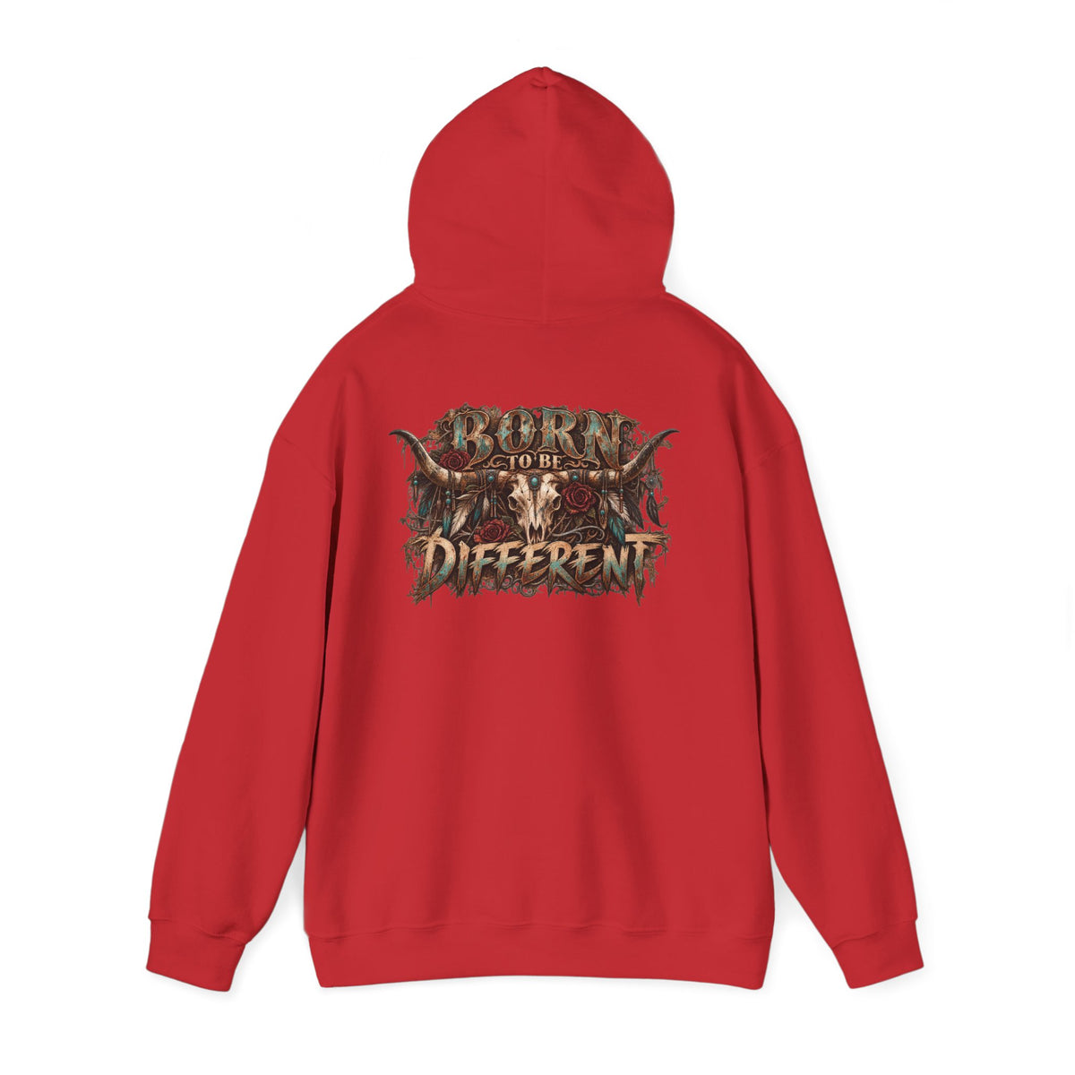 Wild & Whisker Hoodie with cow horn skull Design