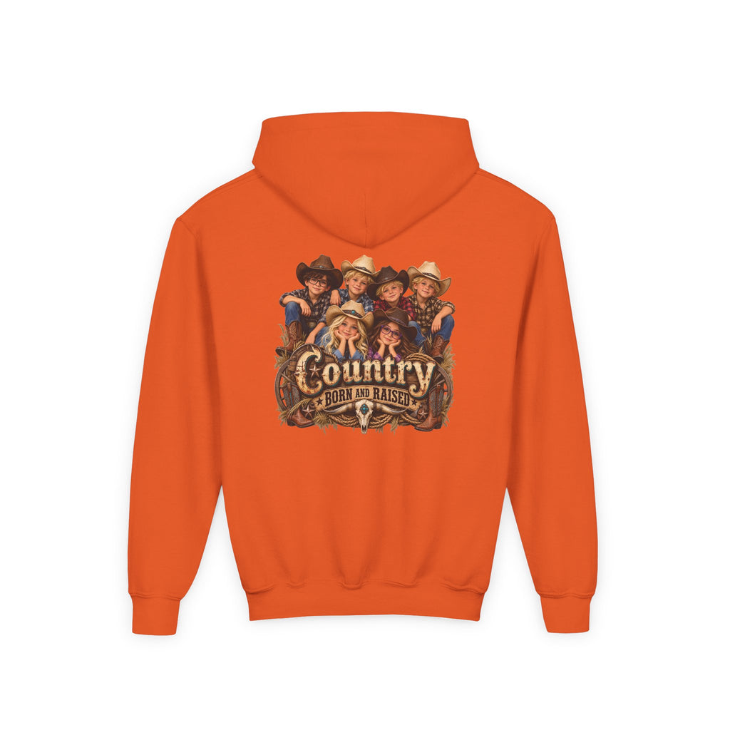 Country Born and Raised Youth Hooded Sweatshirt
