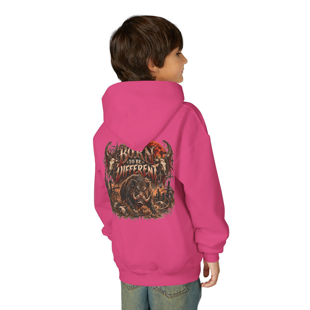 Youth Hooded Sweatshirt – Wild Boar Graphic Hoodie