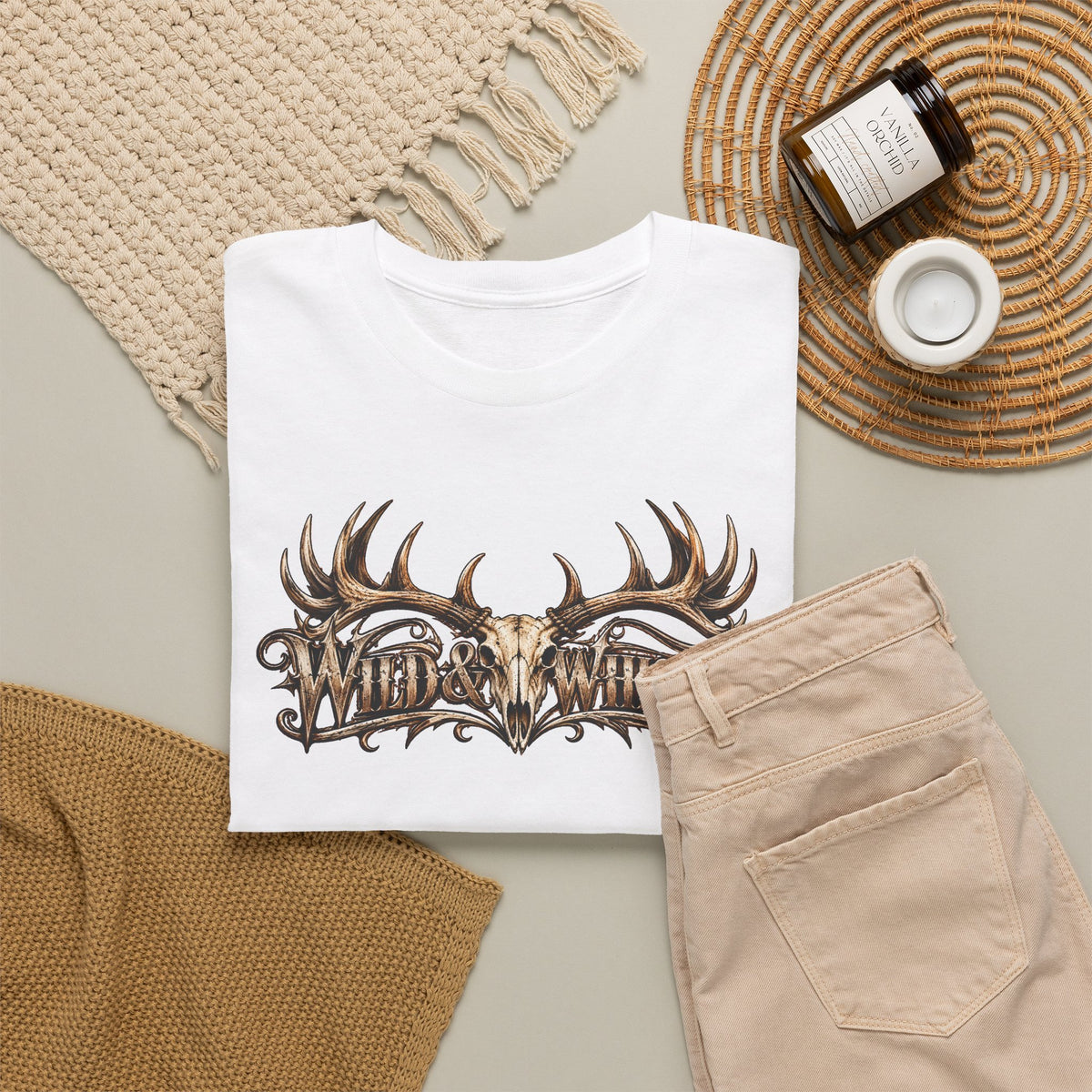 Gothic Raven Skull Graphic Tee
