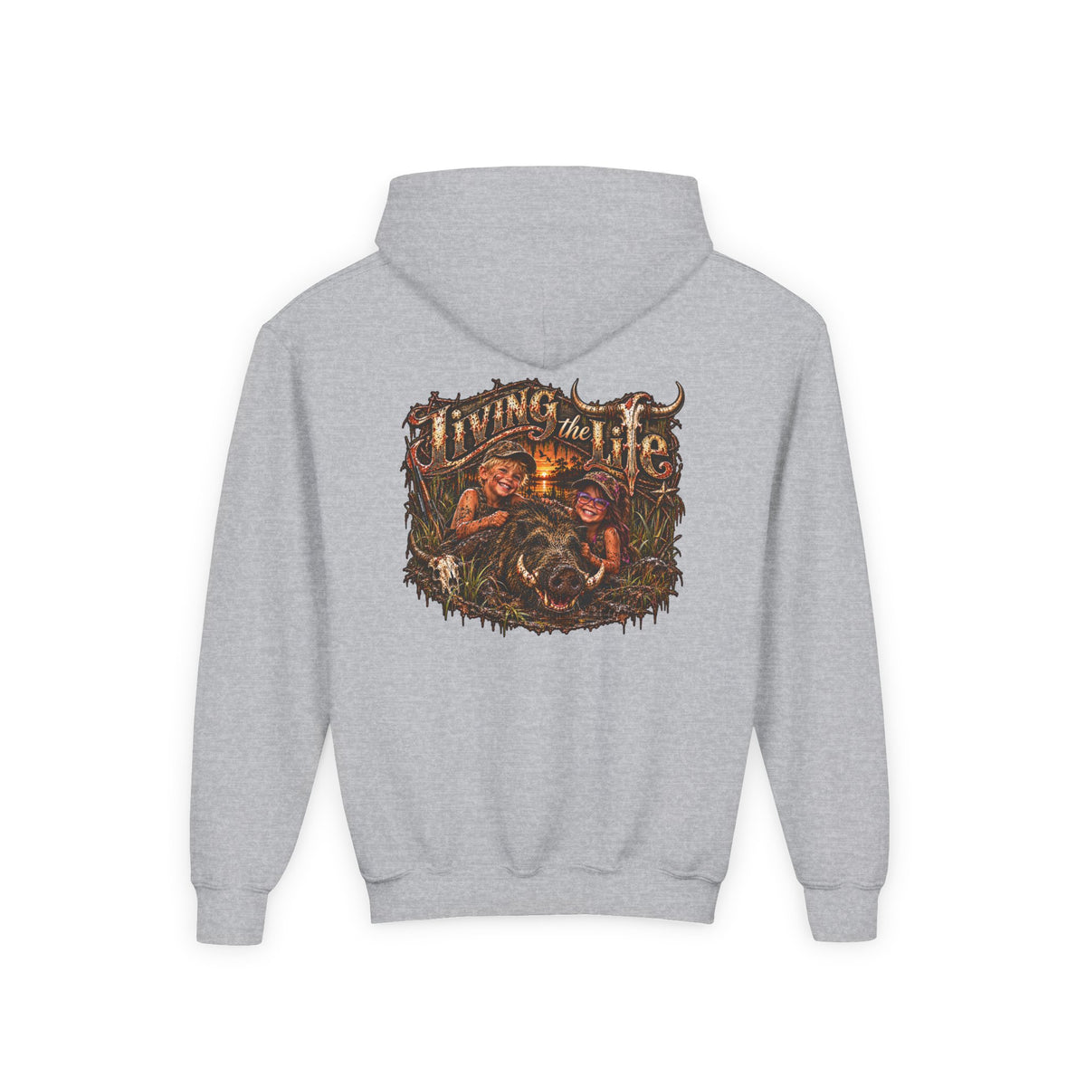 Wild Hog Youth Living the Life Hoodie