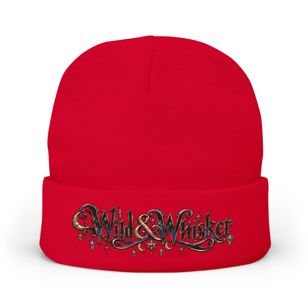 Wild & Whisker Jewel Embroidered Knit Beanie